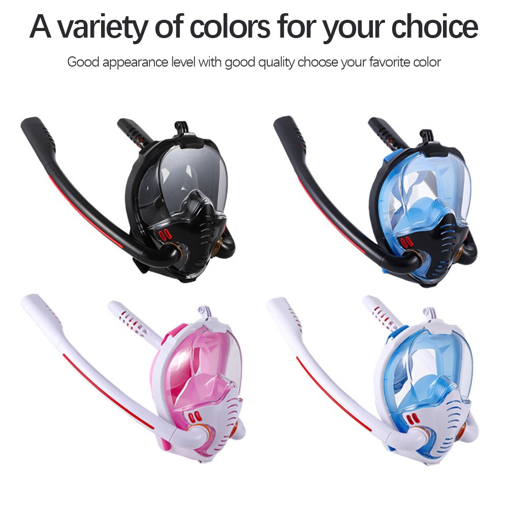 Full Face Snorkeling Scuba Masks Diving Masks Underwater Anti-fog Anti-Leak Safe and Waterproof Swimming Adult Children