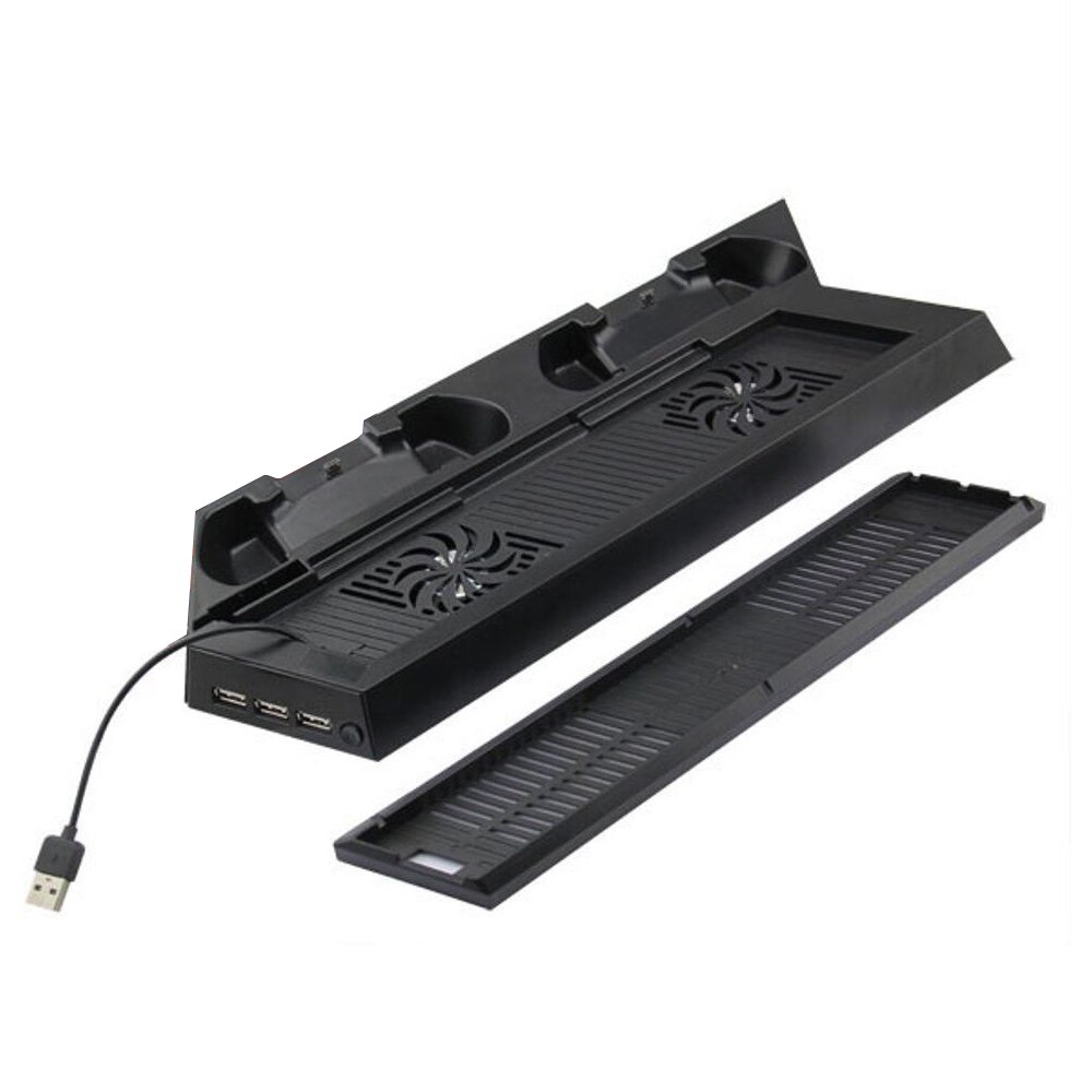 OSTENT Multifunctionele Koelventilator Koeler Dual Charging Dock Station USB Hub Stand voor Sony PS4/Slim Console