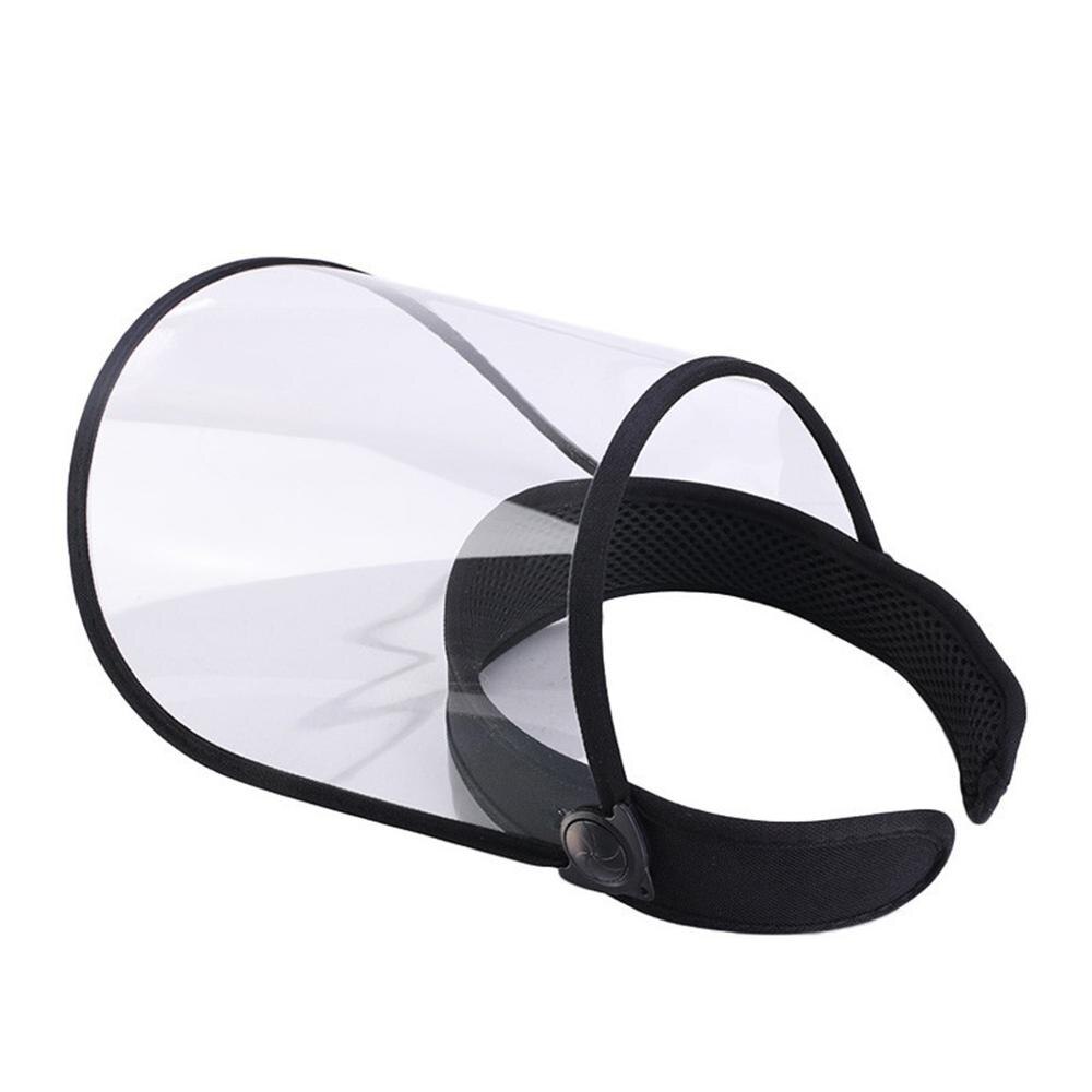 Mode Vrouwelijke Zomer Pvc Zonnehoed Fietsen Reizen Zonneklep Verstelbare Outdoor Zon Tegen Uv-stralen Bescherming Transparante Hoed Cd