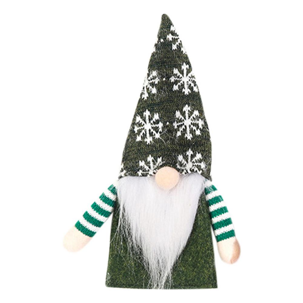 Décoration de bouteille de vin Tomte, Gnome suédoise, couverture de bouteille de vin, décoration de Table pour le dîner du nouvel an, peluche du père noël scandinave: green