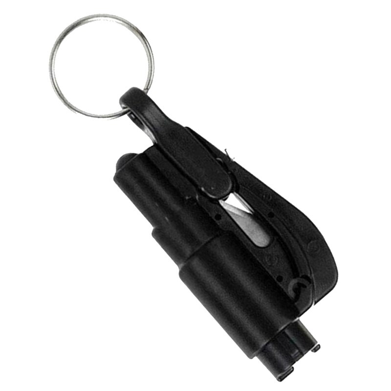 Marteau de sécurité Portable pour voiture, Type ressort, brise-vitre, poinçon de ceinture de sécurité, porte-clés, gâche à ressort