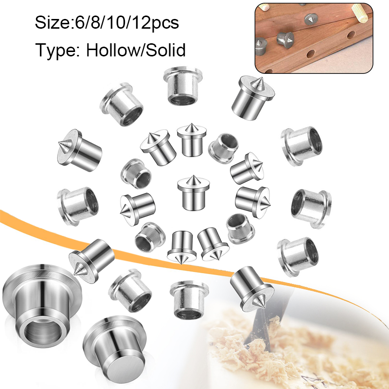 4/8pcs 6-12mm panel furniture positioning woodworking log dowel tip round log pin positioner wood pin center punching fittings