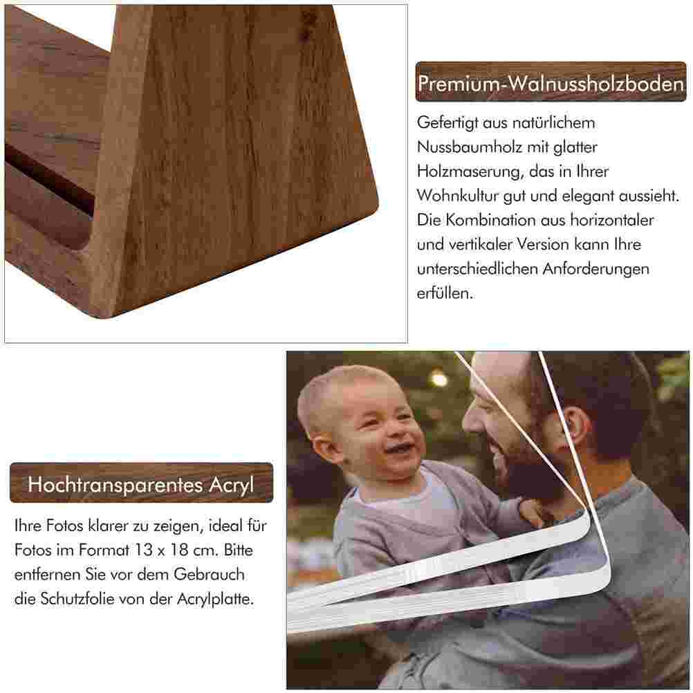 1pc Photo Frame Modern Durable Wood Photo Frame for Home