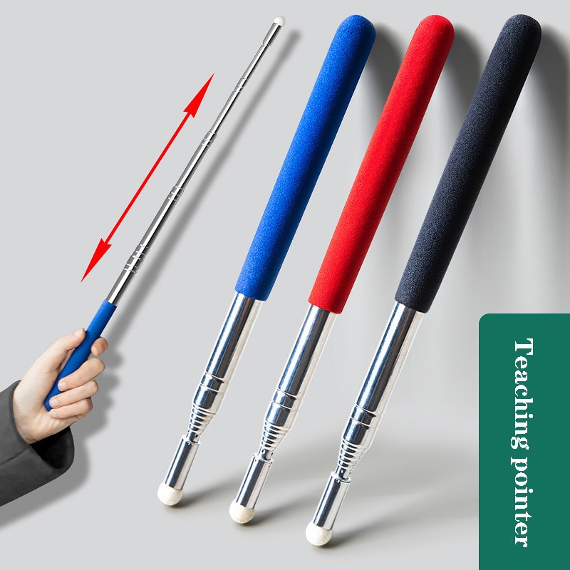 Retractable Teacher's Pointer Stainless Steel Multifunctional Teaching Supplies School Teacher Tools Student Stationery