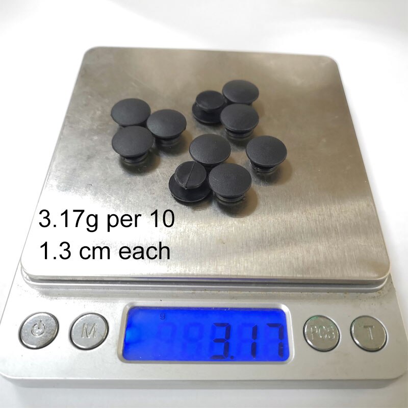1000 stk/parti plastik knap sorte spænder dele tilbehør egnet til sandaler træsko sko diy sko charms 8/10/12/13/14/15mm: 1.3cm