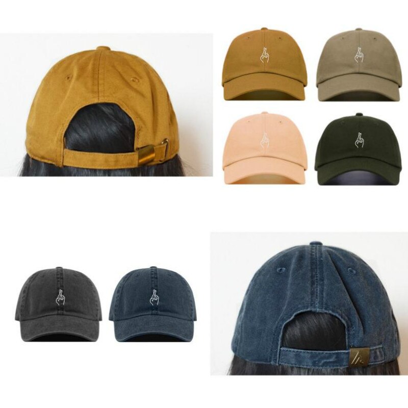 Bomuld vaske baseball cap brev broderet far hat mænd og kvinder hip hop hatte justerbare sports golf kasketter