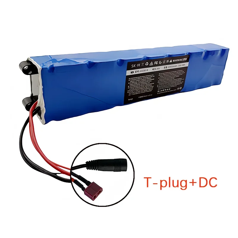 10 s 3p 36v 10500 mah 36v elektrisk scooter batteripakke 18650 lpeg lithium  m365 elektrisk scooter 36v batteri scooter: Himmelblå
