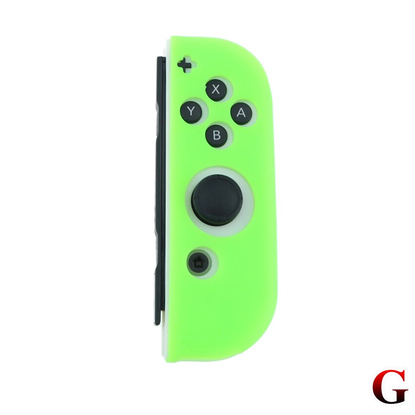 Yuxi 18 Kleur Rechts Zachte Siliconen Cover Voor Nintend Schakelaar Rood Groen Geel Blauw Siliconen Beschermhoes Voor Nintend Accessoires: G