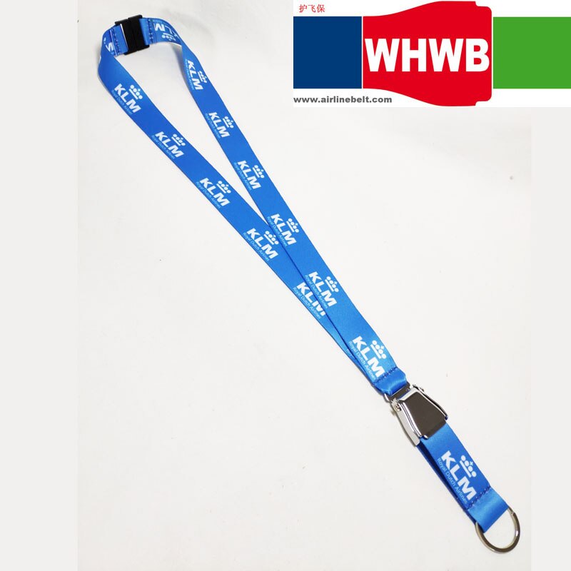 KLM Koninklijke Nederlandse Airlines-Koninklijke Luchtvaart lanyard ID badge card case houder pilot flight crew bedrijf kantoor telefoon bandjes