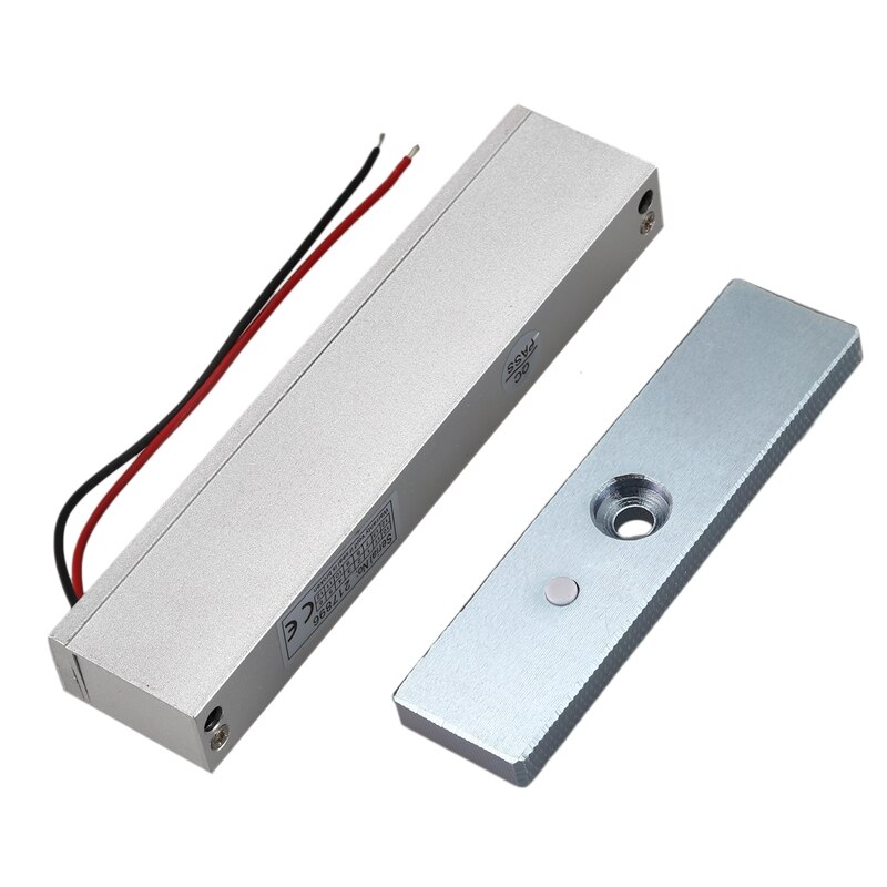 NEUE-Einzel Tür 12V Elektrische Magnetische Elektromagnetische sperren 180KG (350LB) haltekraft für Zugriff Kontrolle silber