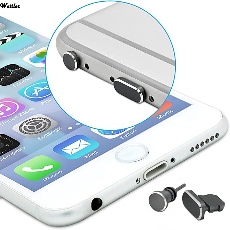 Conector de puerto de carga 3 en 1 para iPhone 5S, 6, 6S, 7, 8 X, accesorios para teléfono