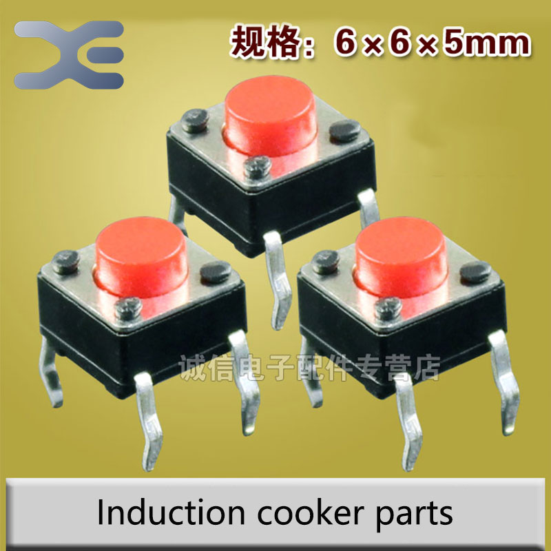 100Pcs Momentary 4 Pins Micro Pcb Tact Tactile Switch Panel PCB Momentary Contact Push Button Induction Cooker Universal Switch