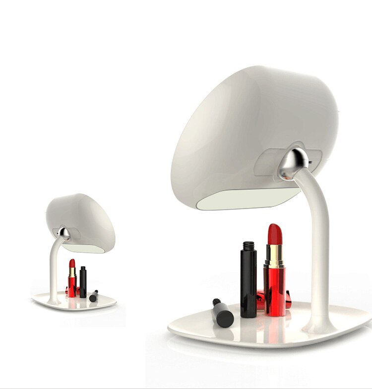 LED Touch Screen Lighted Makeup Mirror with LED Lights Touch Screen Dimmable 360 Degree Adjustable Table Mirror
