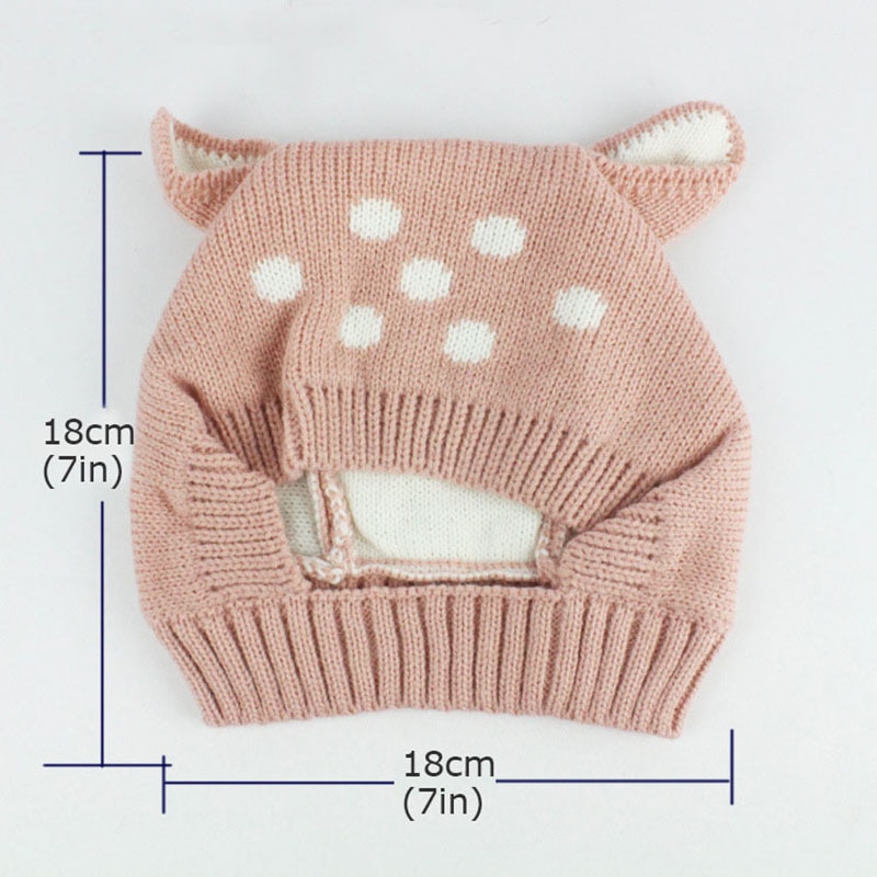 Søte kaninører baby lue lue vinter varme strikkede luer for barn spedbarn baby jente gutt kanin lue hatter fotografering rekvisitter