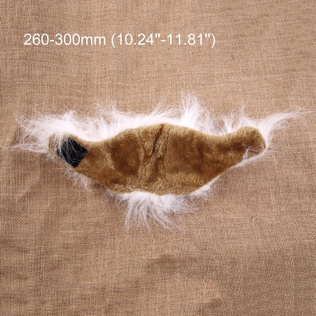 Pet Cat Dog Emulation Lion Hair Mane Ears Head Cap Autumn Winter Dress Up Costume Muffler Scarf