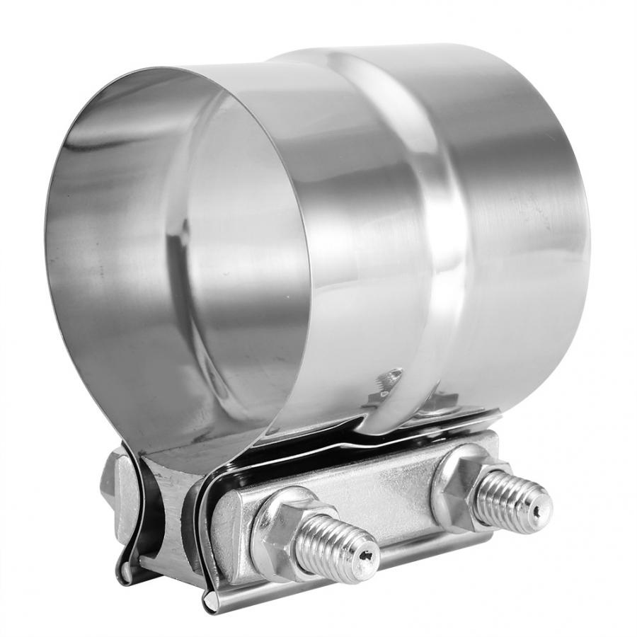 Universal Car Stainless Steel Exhaust Pipe Clamp Lap Joint Band Clamp (3 Inch) exhaust pipe connector exhaust manifold