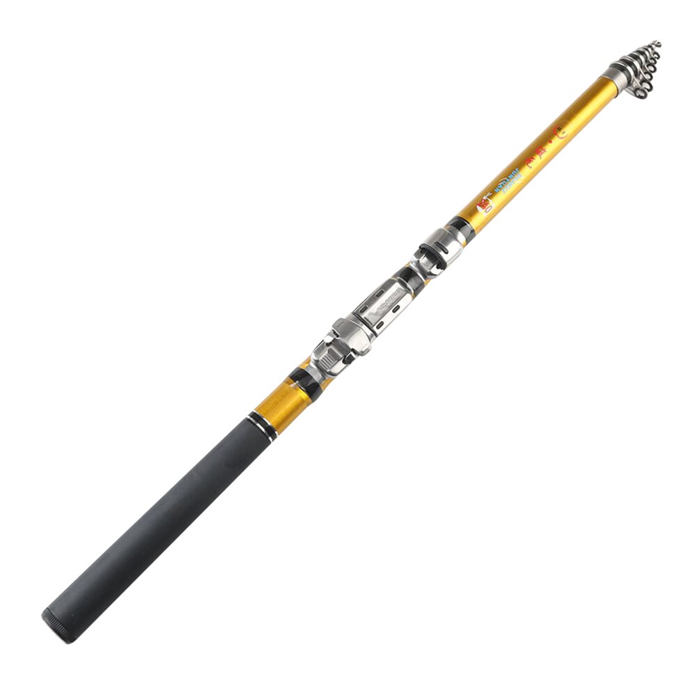 Telescopic Mini Fishing Rod Carbon Outdoor Raft Pole Fishing Tackles Ultra Light Boat Lure Fishing Rod Baitcasting 45cm: 1.8M