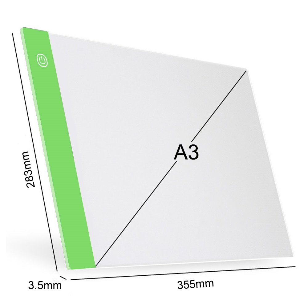 LED Light Box Drawing Tablet - A3 Size - Stufenlose Dimming - USB Powered Graphics Pad
