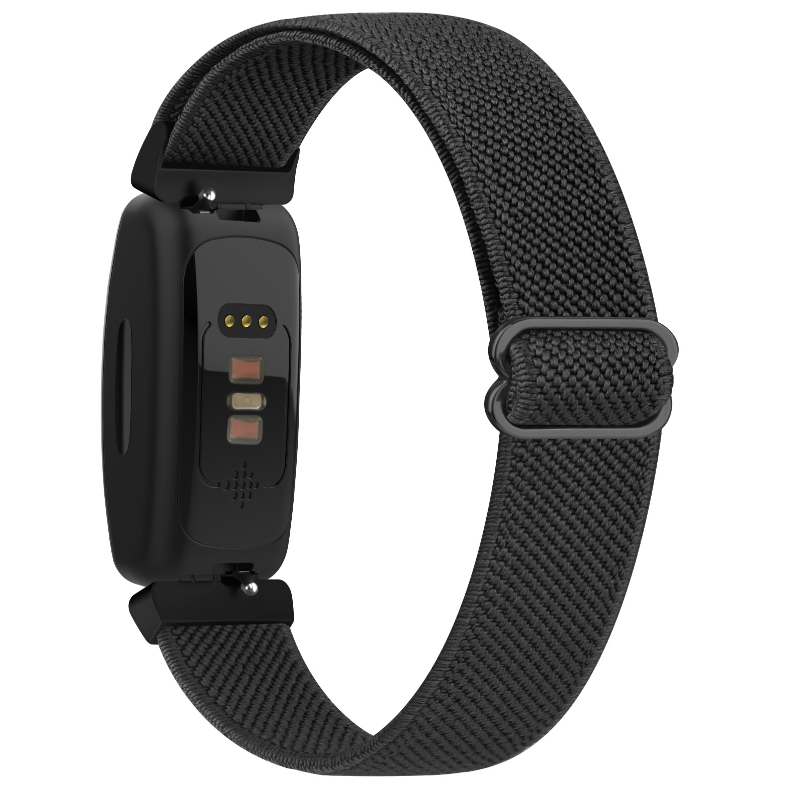 Correa de reloj elástica para Fitbit Inspire 2 ACE 3, pulsera para niños, pulsera para Fitbit Inspire HR ACE 2: White black / 12 mm