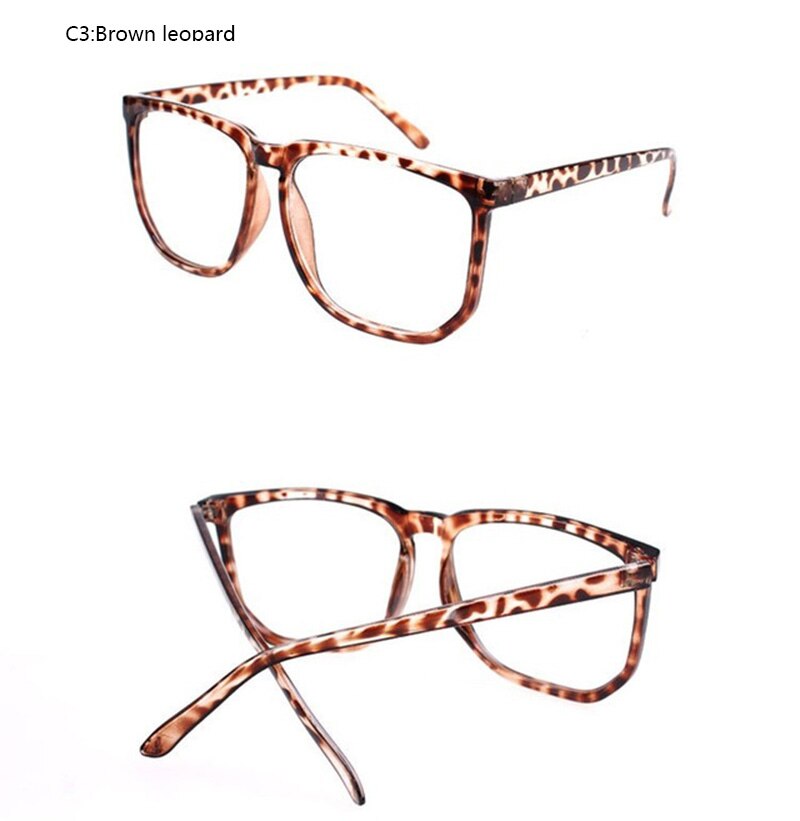 Optische brilmontuur damesbril unisex groot vierkant  s1500: C3