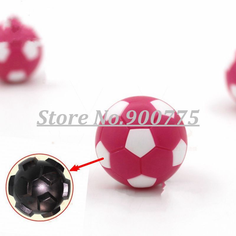 Football balls 8 pcs Soccer Table Game Fussball Indoor Game Pink+White Family game Standard Foosball table