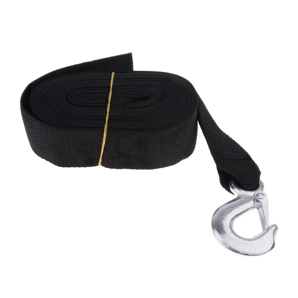 7.5m Marine Winch Trailer Replacement Webbing Nylon Strap + Heavy Duty Hook