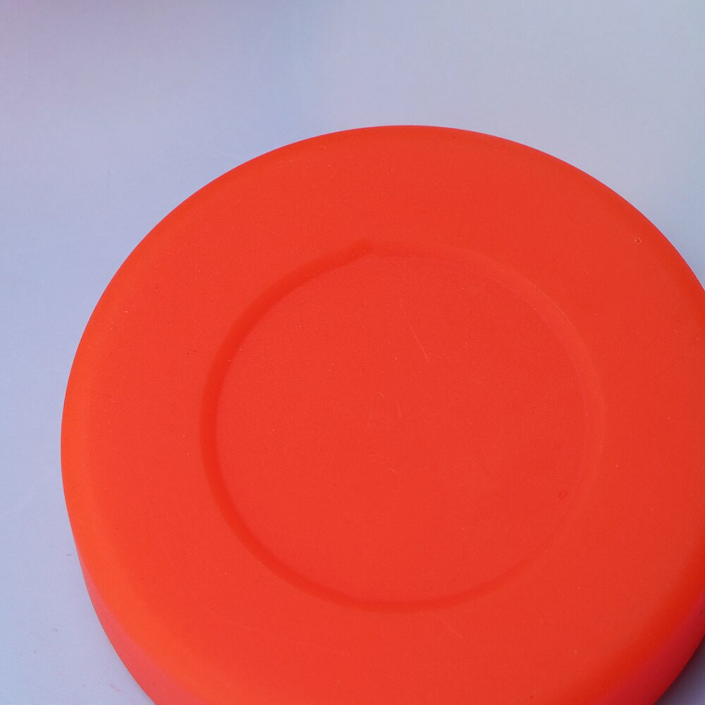 10 Stck Einstellbare Härte Gummi Eis Eishockey Pucks matt Eishockey Bälle Sport Liefert für Rolle Straße Eishockey(Orange)