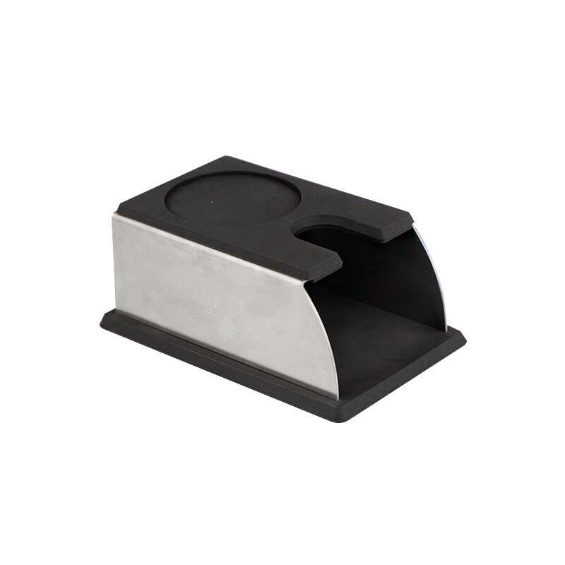 Koffie Temper Stand, Stevige Rvs Aanstampen Stand Voor Koffie Machine En Koffie Sabotage Opslag Base: Black