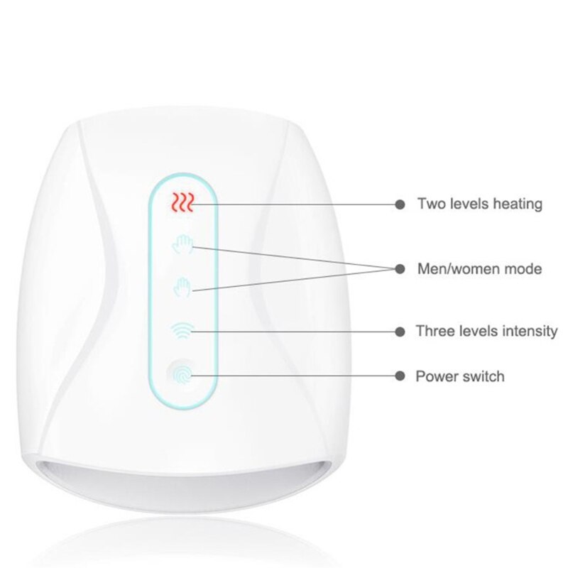 Wireless Electric Hand Massager Air Pressure Heating Palm Finger Massage Machine