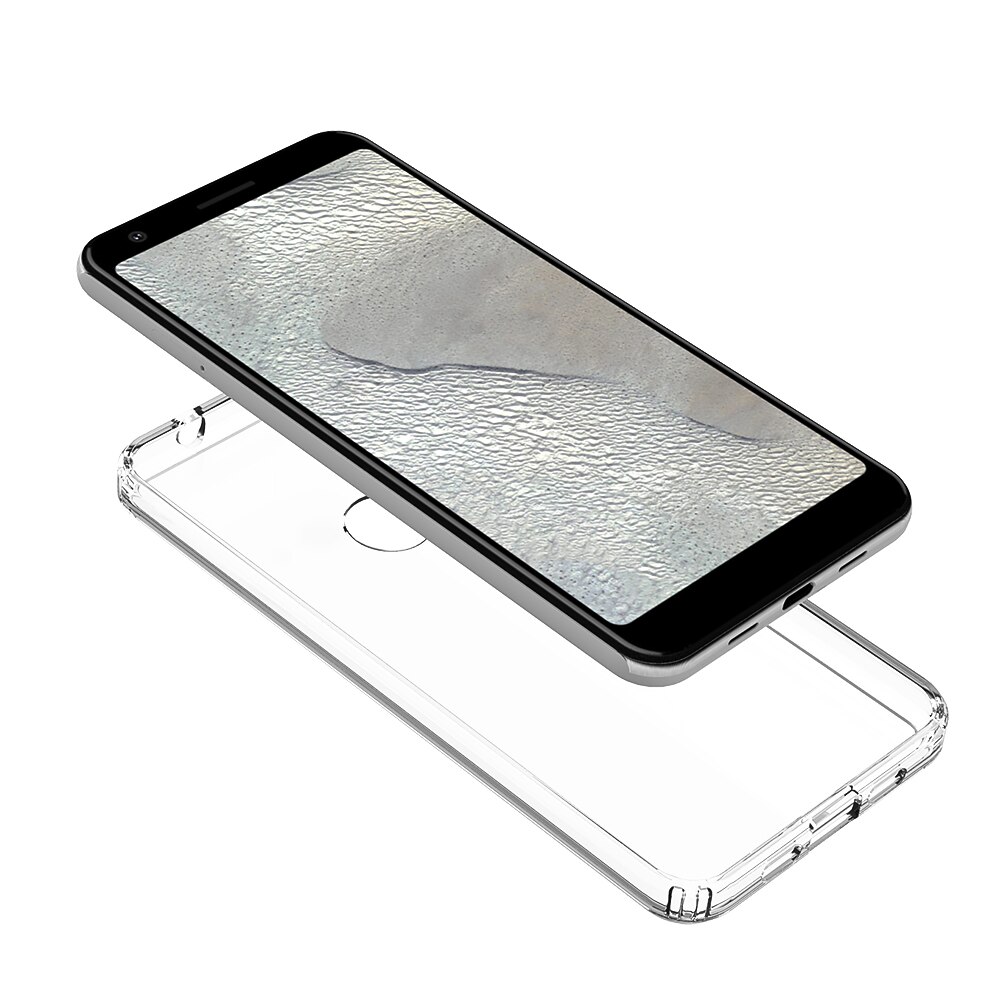 Funda híbrida a prueba de golpes para cojín de aire, funda con cristal acrílico transparente para Google Pixel 3A / Google Pixel 3A XL