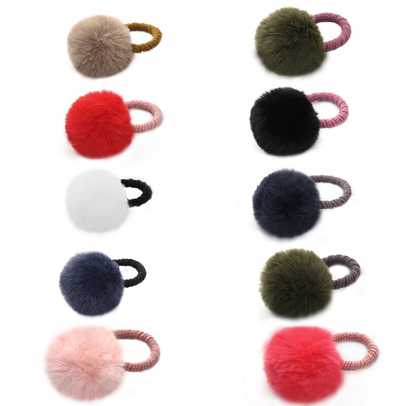 10 pz/lotto Palla di Pelo Legami Elastici Delle Ragazze coda di cavallo titolare Bambini Elastico Dei Capelli Corda Dei Capelli impostato Accessori per La Bella Ragazza delle donne: multi6