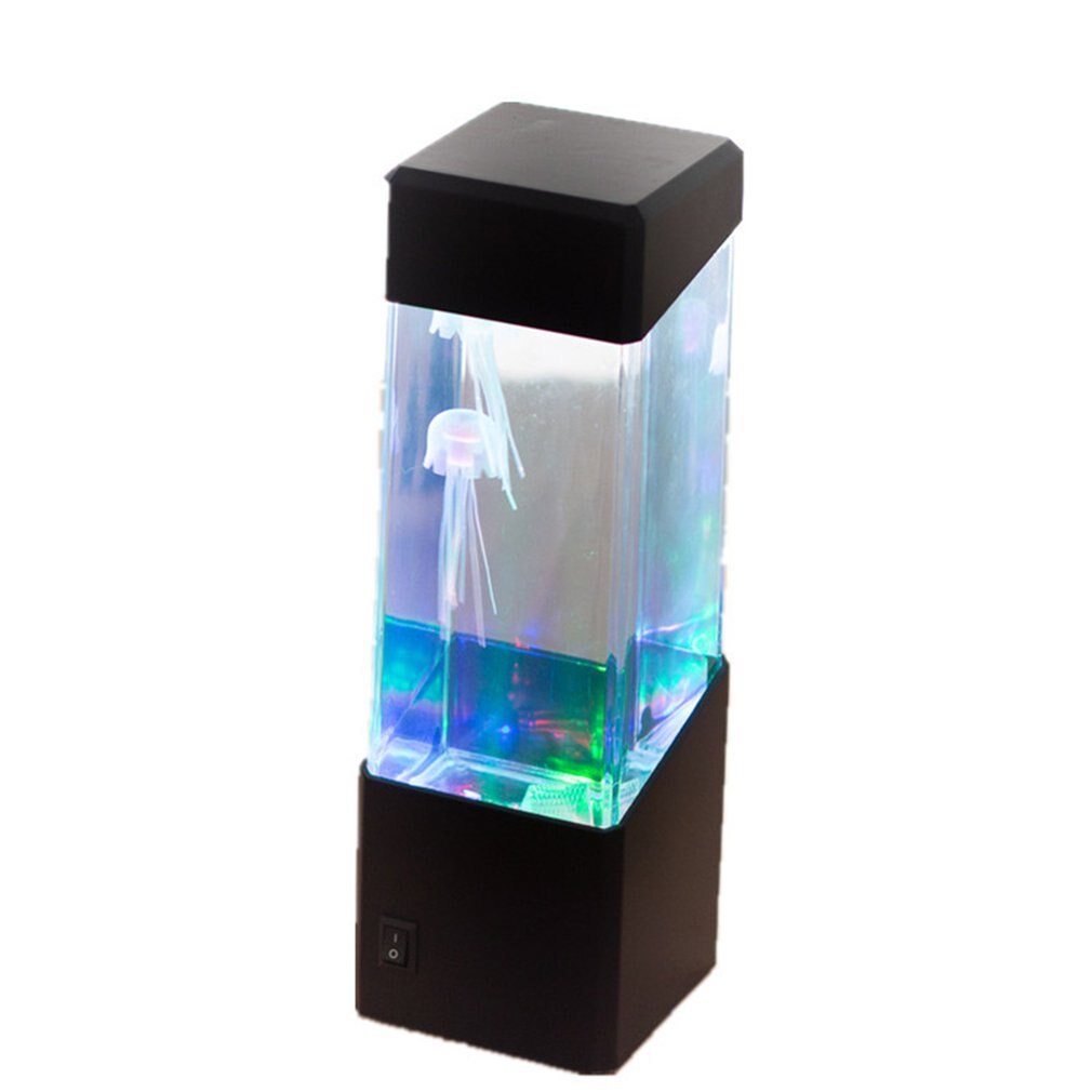 Nachtkastje Motion Kwallen Lamp Aquarium Tank Led Bureaulamp Ontspannende Nachtlampje Nachtkastje Desktop Nachtverlichting Voor Aquarium