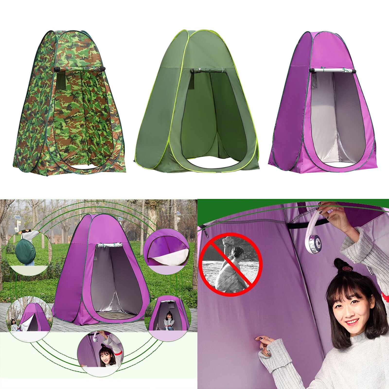 Outdoor Camping Tent Portable Tent Camping Shower Toilet Privacy Changing Room for Dancers Outdoor Hiking Equipment