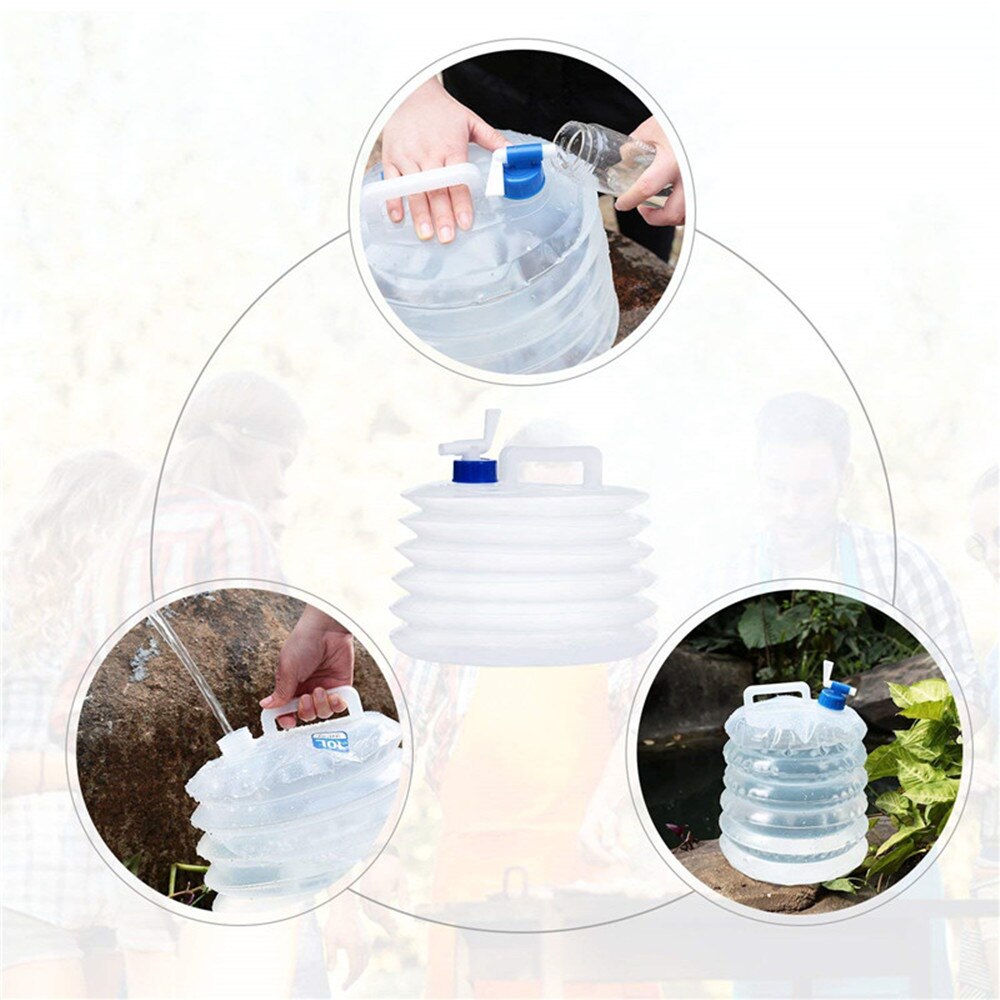 Opvouwbare Water Container Pot Grote Capaciteit Draagbare Waterkoker Opvouwbare Plastic Emmer Voor Outdoor Activiteiten Camping Picknick