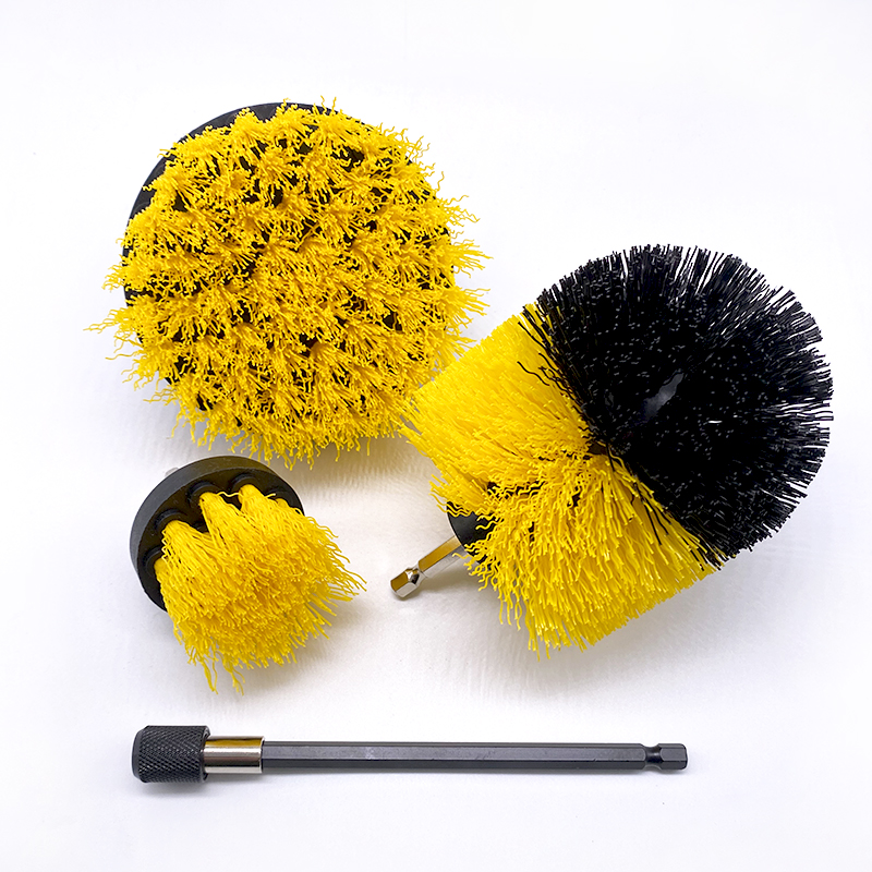 Juego de limpiador eléctrico para limpieza de baño, cepillo de taladro eléctrico para bañera, Herramientas de limpieza de azulejos, 3/4/12 piezas: 4 PCS Set A