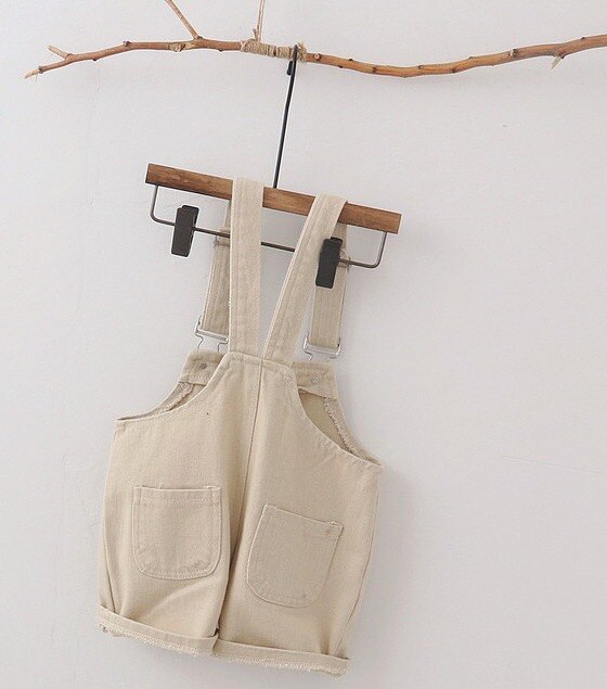 1-5 Jaar Jeans Toevallige Katoenen Peuter Jongens En Grils Terug Riem Broek Kinderen Effen Kleur overalls Broek
