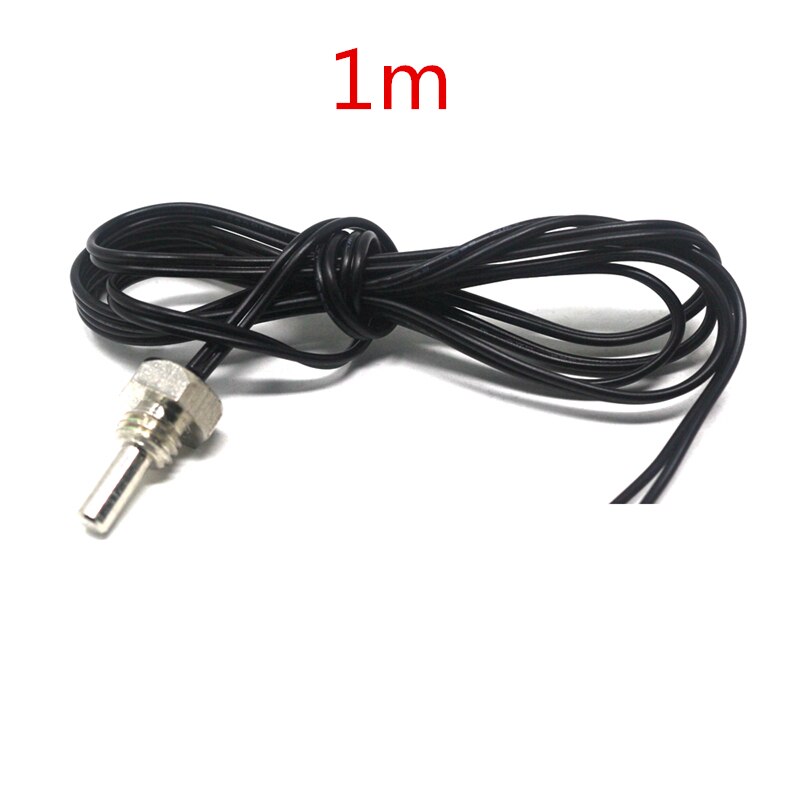 Sonda del Sensor de temperatura NTC 10K, 1m / 2m/5m, 40-120C, usada en el controlador de temperatura: 1m screw thread