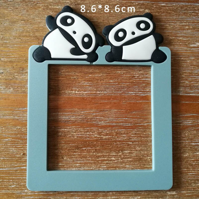 1Pcs 3D for Switch Outlet Kid Room Decor for Household On-off Protective Cover Luminous Silicone Wall Sticker Cartoon: panda friend