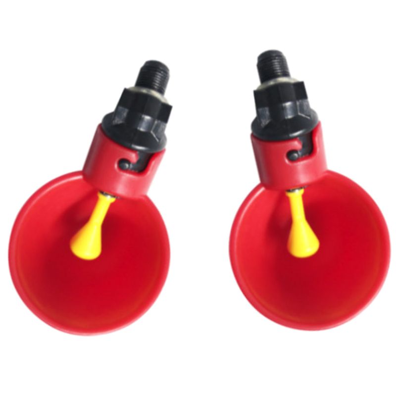 50pcs Automatic Chicken Waterer Cups,Plastic Backyards Chicken Water Feeder,Poultry Water Drinking Cups Bowls,Float Style Feed