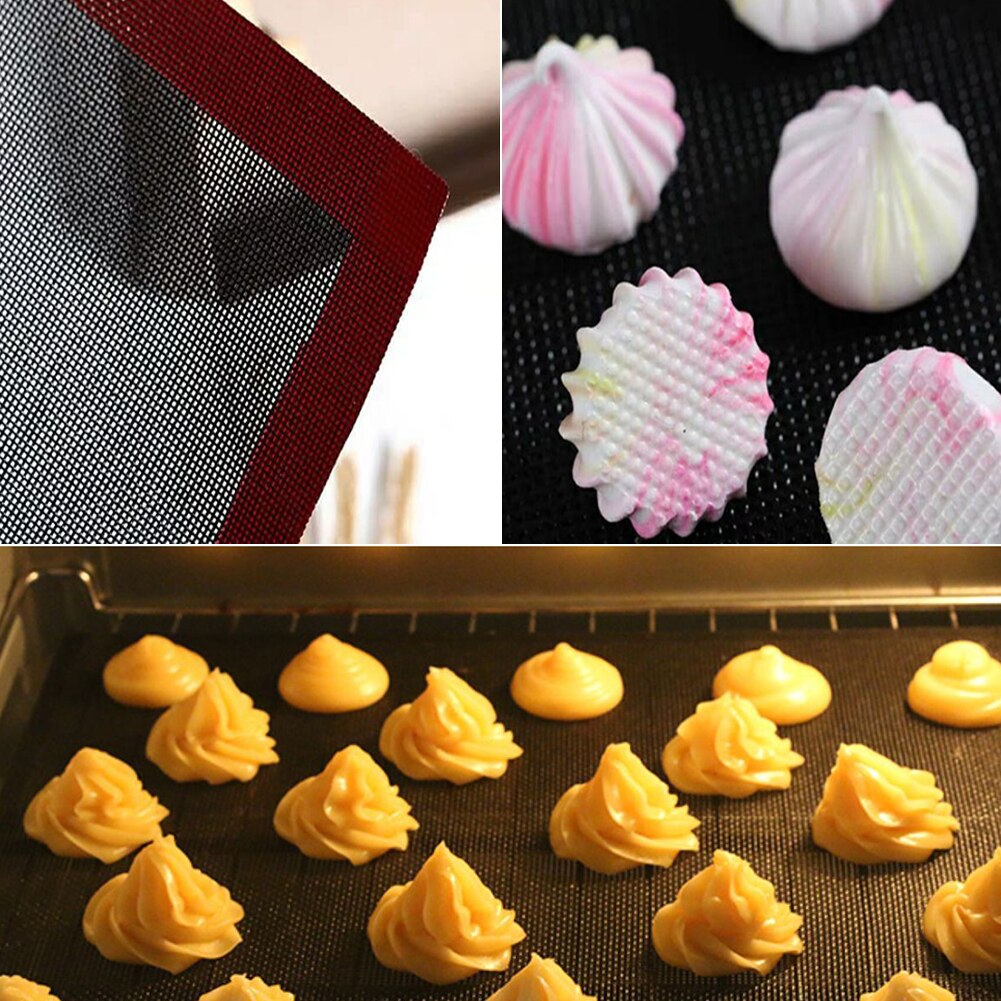 Heat Resistant Oven Sheet Liner For Cookie /Bread/ /Biscuits/Puff/Eclair Perforated Silicone Pastry Mat Tool Nonstick Baking Mat