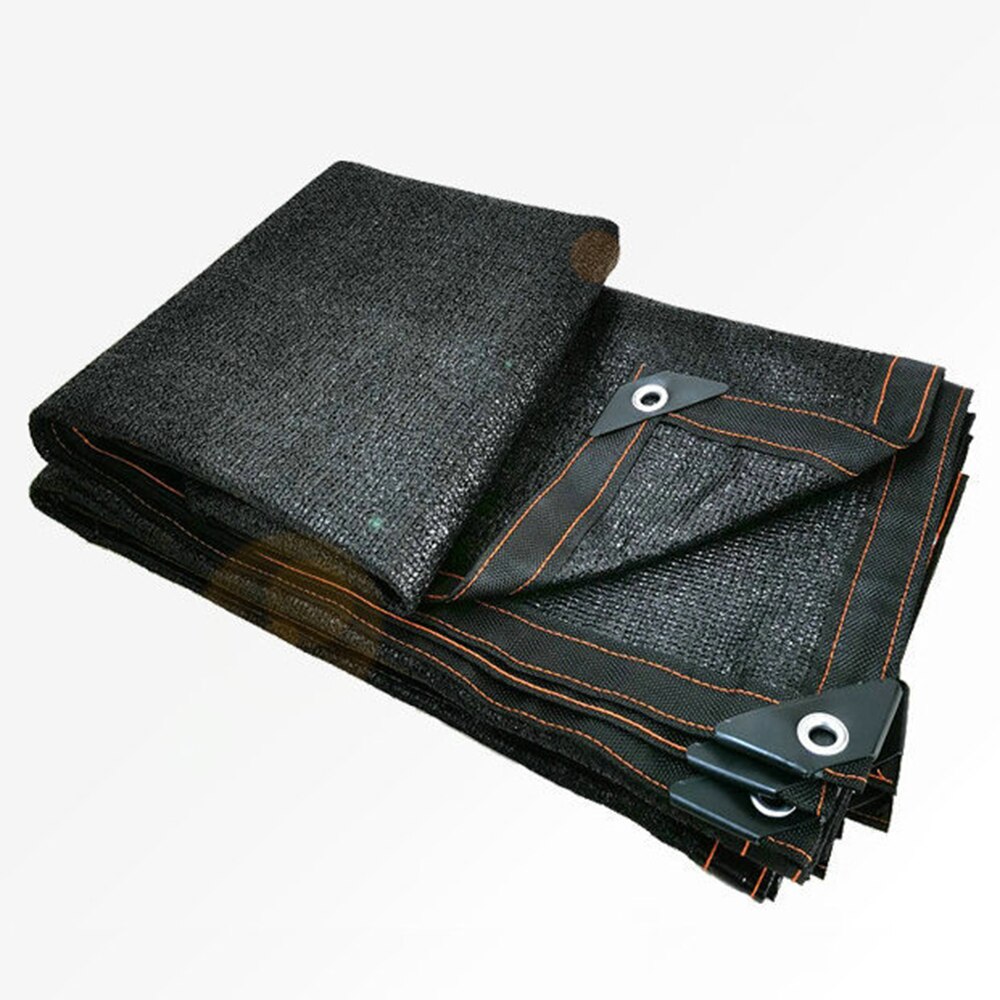 Multifunctioneel schaduwnet, zwart gaaszeil voor plantenafdekking, duurzaam schaduwdoek