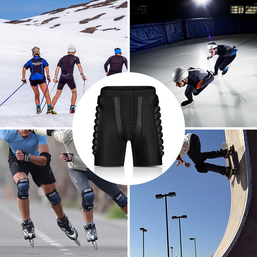 Beskyttelsesudstyr hoftepolstrede shorts rustning hoftebeskyttelse shorts pad til snowboarding skøjteløb skiløb ridning sport beskyttende pad