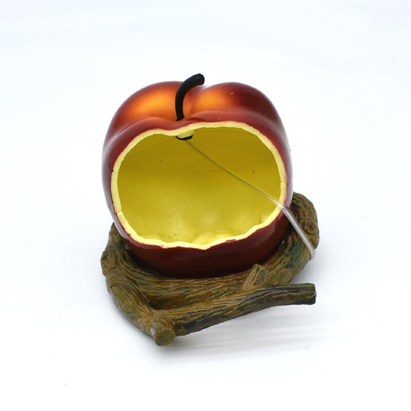 Fruit Vegetable Shape Birds Feeder Bowl Parrot Water Food Feeding Bowl Container Animal Drinking Feed Cup for Birds Cage Accesso: Apple