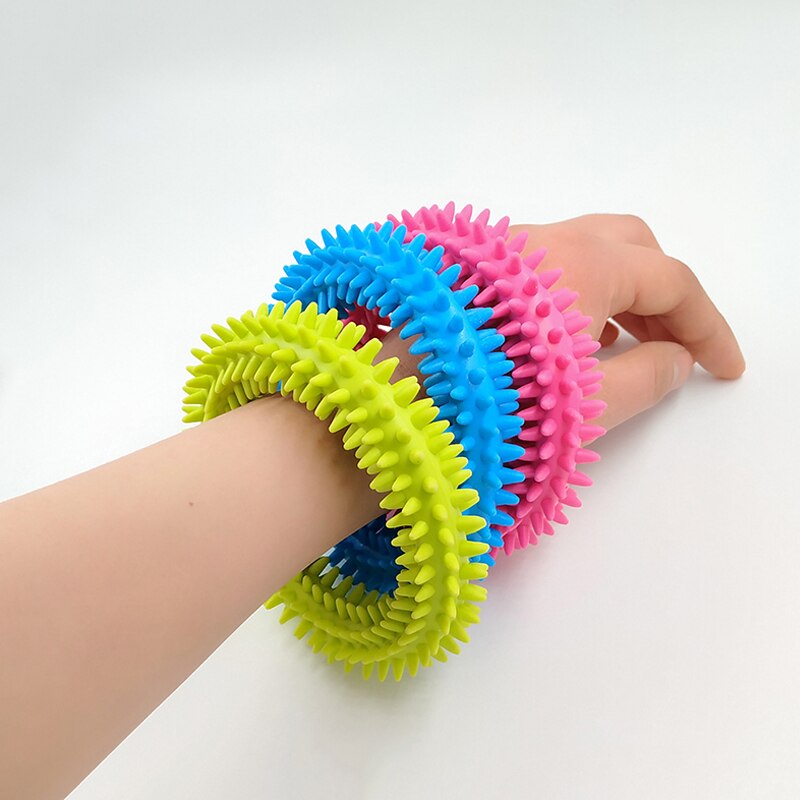 stachelig Sensorischen Armbinde Figet Ringe betonen Linderung Angst Autismus Spielzeug игрушка антистресс Juguetes Sensoriales Para Niños