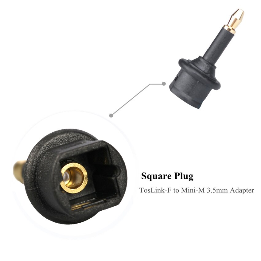 EMK Toslink a Mini Toslink Adattatore M/F 3.5 millimetri Ottica Connettori del Cavo Audio per Macbook, TV Box