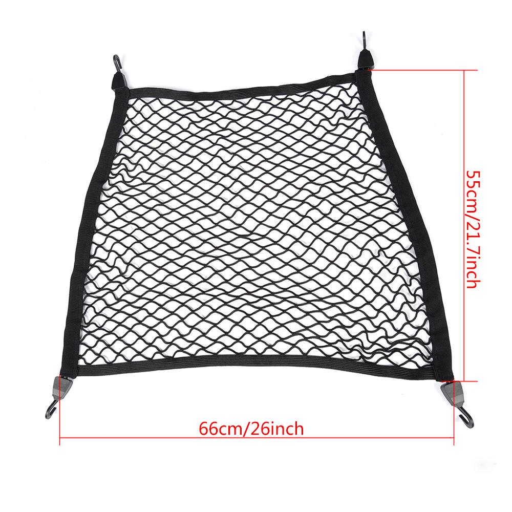 70*50cm svarta golv stil bagageutrymme lastnät elastisk förvaringsväska universal bagagenät bil bagageutrymme nät skiljevägg