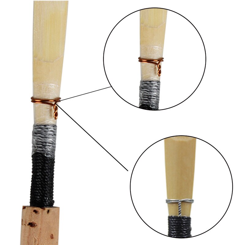 10PCS Hobo Riet Zwart Hoogwaardige Hobo Riet Handgemaakte Kurk Riet Medium Zachte Houtblazers Accessoires