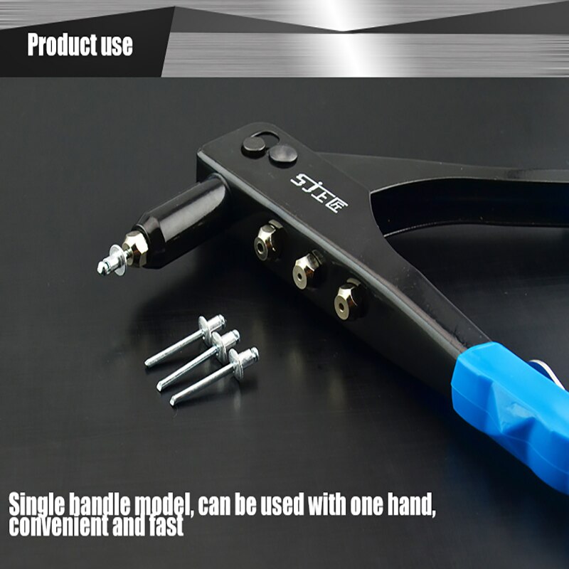 Metal Wood working Pop Rivet Tool Riveter Gun Repair Tools Kit Heavy Duty Hand Tool