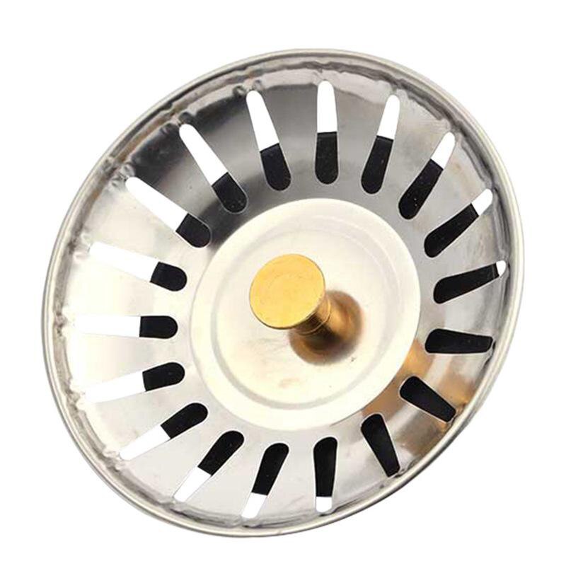 Roestvrijstalen Keuken Gootsteenzeefje Stopper Afval Plug Sink Filter Badkamer Haar Catcher Wastafel Gootsteen Keuken Accessoires: Default Title