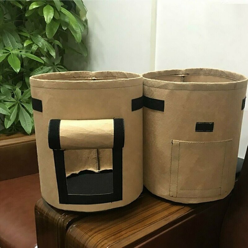 DIY Potato Planting Bucket Potato Grow Bag Nursery Tomato Plant Felt Grow Flower Fabric Grow Pot Non-woven Seedling Bags